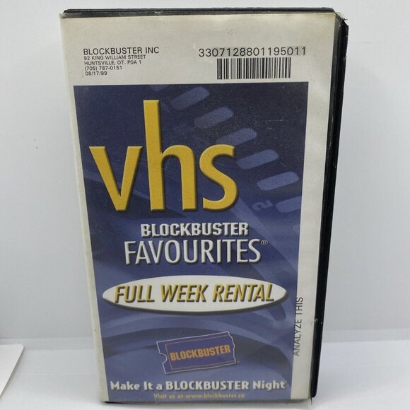 Blockbuster Favourites Video Analyze This VHS Full Week Rental Clamshell Case - Picture 16 of 16